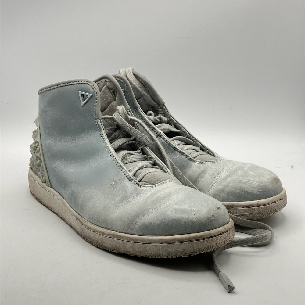 Jordan High Top Sneakers Gray‎ Geometric Heel Accents US 8